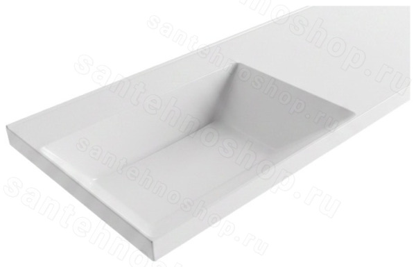 Раковина Uperwood Modern RModern120Lw0 120x48, белая глянцевая 120x48, белая глянцевая