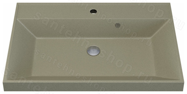 Раковина Uperwood Classic Quartz 291030023 80x45, бежевая матовая, десерт 80x45, бежевая матовая, десерт