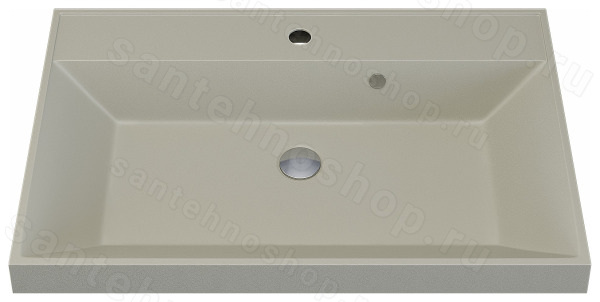 Раковина Uperwood Classic Quartz 291030024 80x45, бежевая матовая, лён 80x45, бежевая матовая, лён