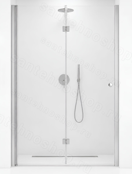 Душевая дверь Cezares ECO ECO-O-BS-12-90-C-Cr 90x195 складная, профиль хром