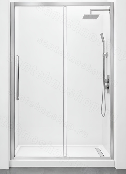 Душевая дверь Cezares LUX-SOFT LUX-SOFT-W-BF-1-150-C-Cr-IV 150x200, раздвижная, профиль хром