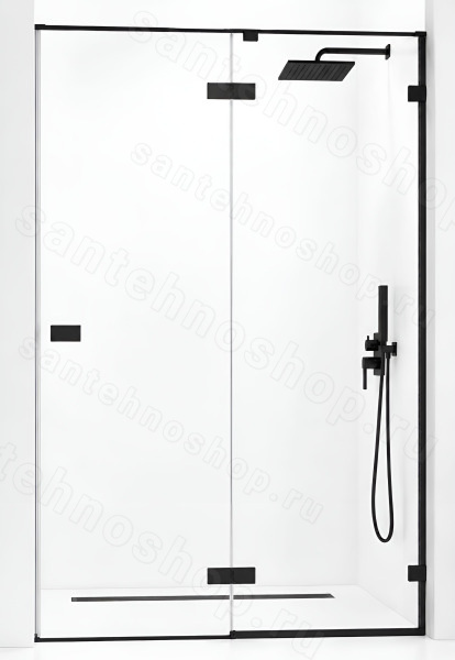 Душевая дверь Cezares BELLAGIO BELLAGIO-B-12-120-C-NERO 120x196.8, распашная, профиль черный