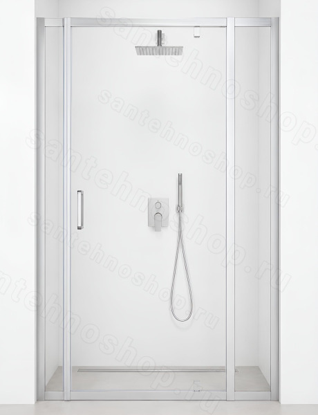 Душевая дверь Cezares MOLVENO MOLVENO-BA-12-100+60-C-Cr-IV 160x195 распашная, профиль хром