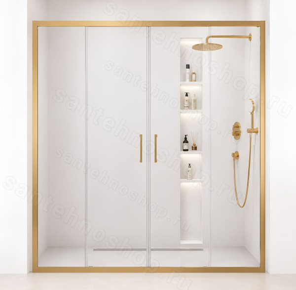 Душевая дверь Cezares MOLVENO MOLVENO-BF-2-170-C-BORO-IV 170x195 раздвижная, профиль матовое
