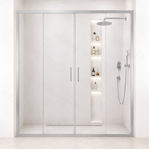 Душевая дверь Cezares MOLVENO MOLVENO-BF-2-170-C-Cr-IV 170x195 раздвижная, профиль хром