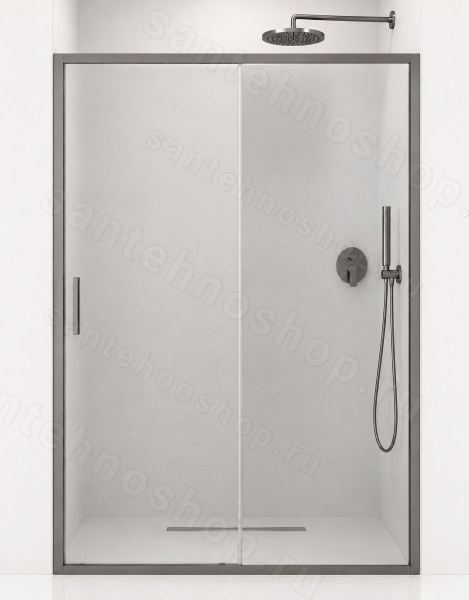 Душевая дверь Cezares MOLVENO MOLVENO-BF-1-160-C-GM-IV 160x195 раздвижная, профиль сталь