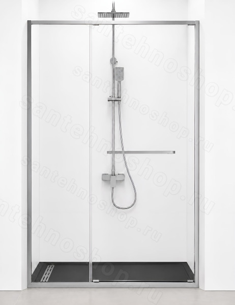 Душевая дверь Cezares LUX LUX-B-FS-11-100-C-CR 100x195 раздвижная, профиль хром
