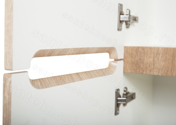Шкаф-пенал BelBagno ETNA-1500-2A-SC-WO-P-L 40x150, белый дуб (Rovere Bianco) 40x150, белый дуб