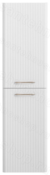 Шкаф-пенал BelBagno DUE-1500-2A-SC-BM-P 40x50, белый металлик 40x50, белый металлик
