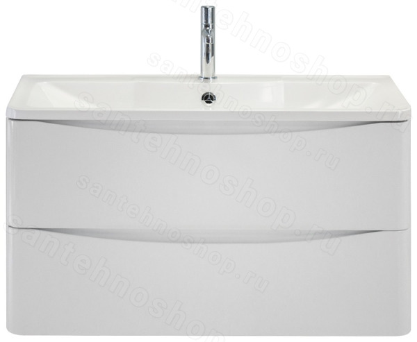 Тумба под раковину BelBagno Acqua ACQUA-1000-2C-SO-BL 100x45 подвесная, Белый глянцевый (Bianco Lu