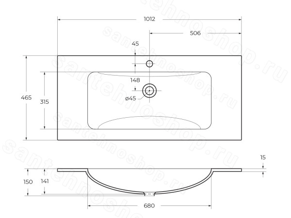 Стеклянная раковина BelBagno BB1010/465-LV-VTR-BO