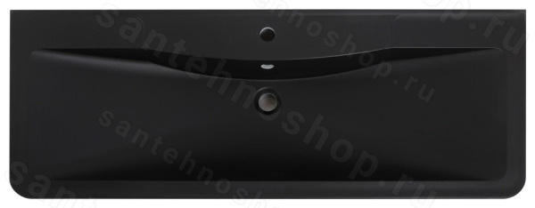 Раковина из искусственного камня BelBagno BB1200/455-LV-ART-ALR-NERO, чёрная матовая, чёрная матовая