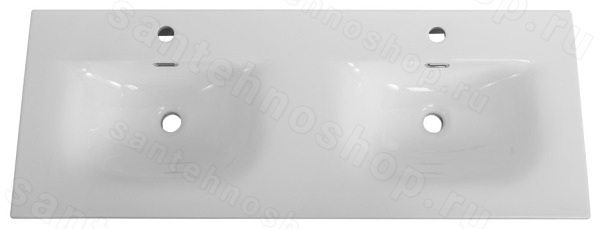 Керамическая раковина с двумя чашами BelBagno BB-8099-120-2