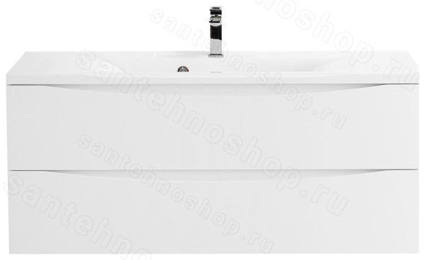 Тумба под раковину BelBagno Marino MARINO-1100-2C-SO-BL-P 110x45 подвесная, Белый глянцевый (Bianc