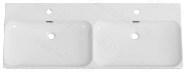 Керамическая раковина с двумя чашами BelBagno BB-8078-120-2