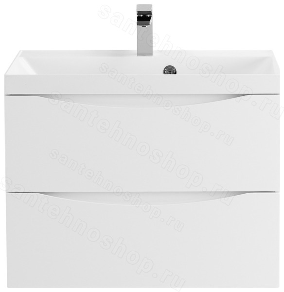 Тумба под раковину BelBagno Marino MARINO-700-2C-SO-BL-P 70x45 подвесная, Белый глянцевый (Bianco
