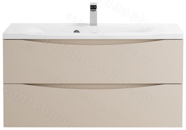 Тумба под раковину BelBagno Marino MARINO-1000-2C-SO-CO-P 100x45 подвесная, Бежевый матовый (Crema