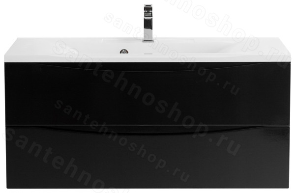 Тумба под раковину BelBagno Marino MARINO-1200-2C-SO-NL-P 120x45 подвесная, Черный глянцевый (Nero