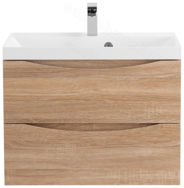 Тумба под раковину BelBagno Marino MARINO-700-2C-SO-WO-P 70x45 подвесная, Белый дуб (Rovere Bianco