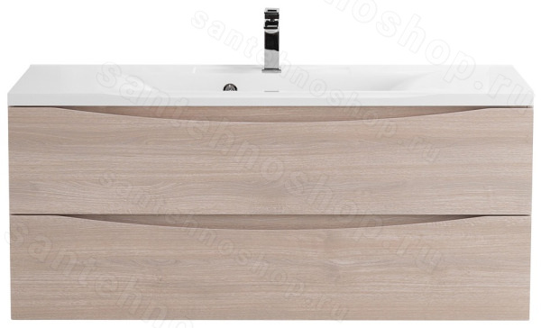 Тумба под раковину BelBagno Marino MARINO-1100-2C-SO-RG-P 110x45 подвесная, Дуб серый (Rovere Grig