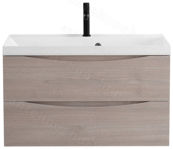 Тумба под раковину BelBagno Marino MARINO-800-2C-SO-RG-P 80x45 подвесная, Дуб серый (Rovere Grigio