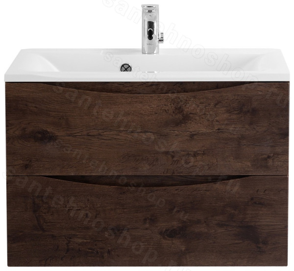 Тумба под раковину BelBagno Marino MARINO-750-2C-SO-RW-P 75x45 подвесная, Дуб мавританский (Rovere
