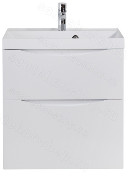 Тумба под раковину BelBagno Marino-H60 MARINO-H60-600-2C-SO-BL-P 60x45 подвесная, Белый глянцевый