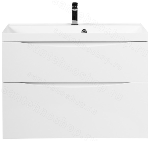 Тумба под раковину BelBagno Marino-H60 MARINO-H60-900-2C-SO-BL-P 90x45 подвесная, Белый глянцевый