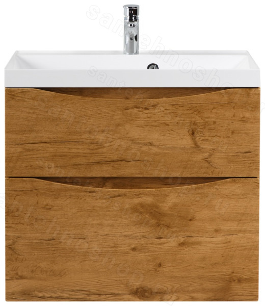 Тумба под раковину BelBagno Marino-H60 MARINO-H60-600-2C-SO-RN-P 60x45 подвесная, Дуб натуральный 