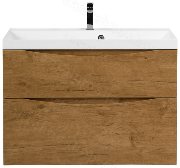 Тумба под раковину BelBagno Marino-H60 MARINO-H60-800-2C-SO-RN-P 80x45 подвесная, Дуб натуральный