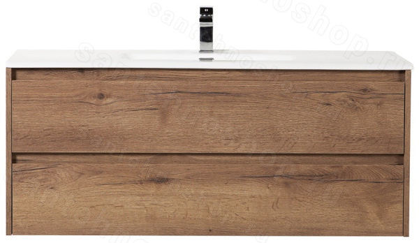 Тумба под раковину BelBagno Kraft KRAFT-1200-2C-SO-RT 120x46 подвесная, Дуб табачный (Rovere Tabac