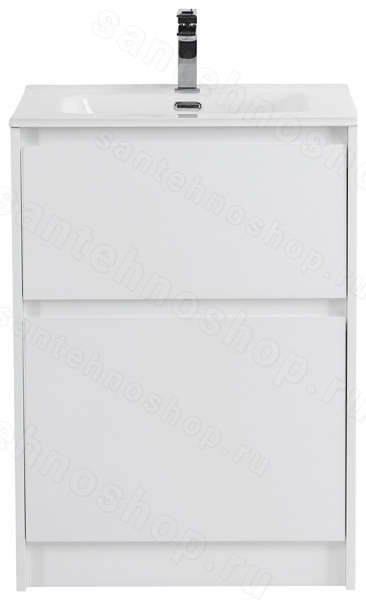 Тумба под раковину BelBagno Kraft KRAFT-600-2C-PIA-BO 60x46 напольная, Белый матовый (Bianco Opaco