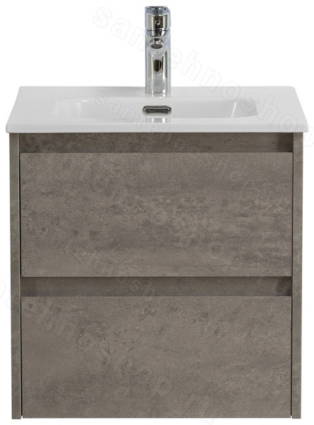 Тумба под раковину BelBagno Kraft KRAFT-500-2C-SO-CG 50x46 подвесная, Серый цемент (Cemento Grigio