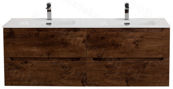 Тумба под раковину BelBagno Etna ETNA-1200-4C-SO-2-RW 120,2x46,2 подвесная, Дуб мавританский (Rove