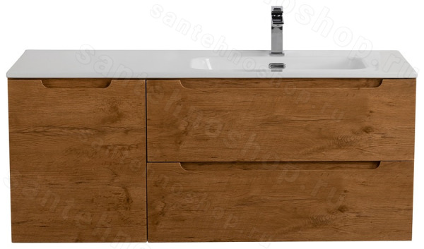 Тумба под раковину BelBagno Etna ETNA-1200-2C-1A-SO-RN-R 120,9x46,2 подвесная, Дуб натуральный (Ro