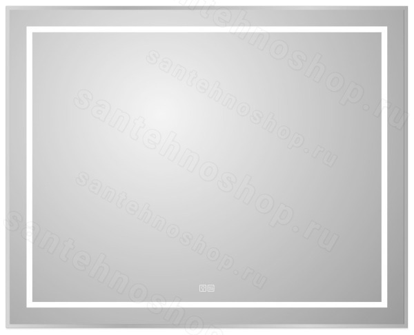 Зеркало с подсветкой BelBagno KRAFT SPC-KRAFT-1000-800-LED-TCH-WARM 100x80, сатин