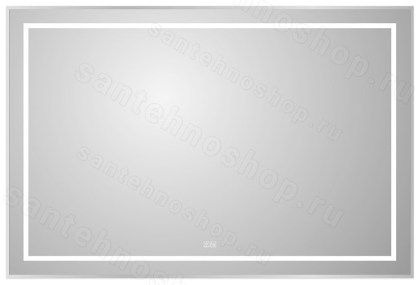Зеркало с подсветкой BelBagno KRAFT SPC-KRAFT-1200-800-LED-TCH-WARM 120x80, сатин