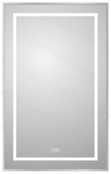 Зеркало с подсветкой BelBagno KRAFT SPC-KRAFT-500-800-LED-TCH-WARM 50x80, сатин