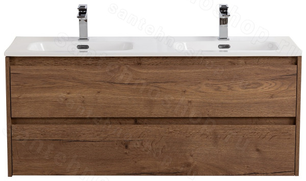 Тумба под раковину BelBagno Kraft KRAFT-1200-2C-SO-2-RT 120x46 подвесная, Дуб табачный (Rovere Tab