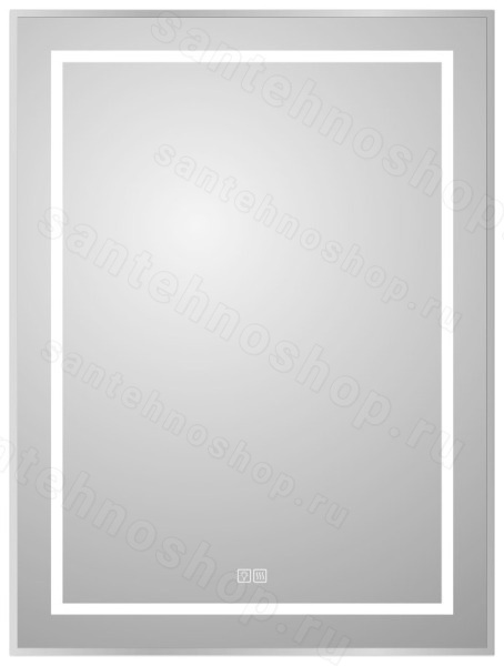 Зеркало с подсветкой BelBagno KRAFT SPC-KRAFT-600-800-LED-TCH-WARM 60x80, сатин