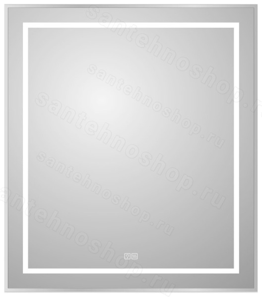Зеркало с подсветкой BelBagno KRAFT SPC-KRAFT-700-800-LED-TCH-WARM 70x80, сатин