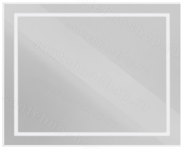 Зеркало с подсветкой BelBagno KRAFT SPC-KRAFT-1000-800-SENS-AL 100x80, сатин