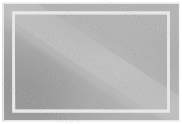 Зеркало с подсветкой BelBagno KRAFT SPC-KRAFT-1200-800-SENS-AL 120x80, сатин