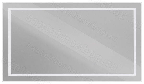 Зеркало с подсветкой BelBagno KRAFT SPC-KRAFT-1400-800-SENS-AL 140x80, сатин