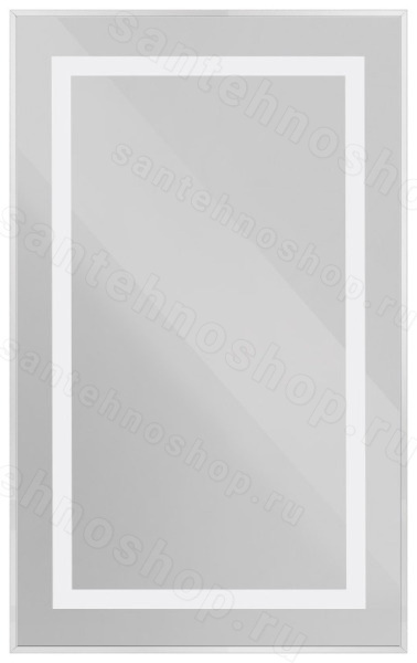 Зеркало с подсветкой BelBagno KRAFT SPC-KRAFT-500-800-SENS-AL 50x80, сатин
