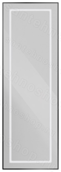 Напольное зеркало с подсветкой BelBagno KRAFT SPC-KRAFT-555-1700-TCH-PIA-NERO 55x169.5, черный