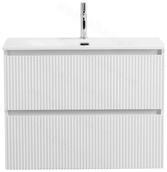 Тумба под раковину BelBagno Uno-Mini UNO-MINI-900-2C-SO-BO 90x39,5 подвесная, Белый матовый (Bianc
