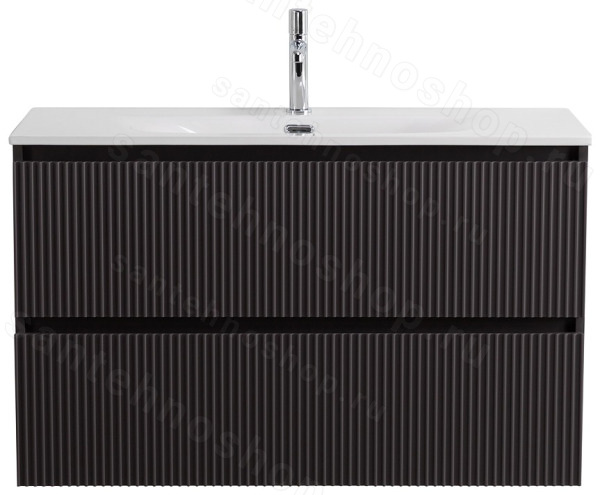 Тумба под раковину BelBagno Uno-Mini UNO-MINI-1000-2C-SO-GSO 100x39,5 подвесная, Темно-Серый Матов
