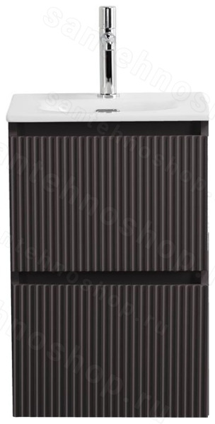 Тумба под раковину BelBagno Uno-Mini UNO-MINI-400-2C-SO-GSO 40x40,5 подвесная, Темно-Серый Матовый