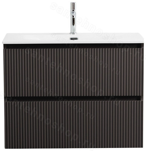Тумба под раковину BelBagno Uno-Mini UNO-MINI-800-2C-SO-GSO 80x39,5 подвесная, Темно-Серый Матовый